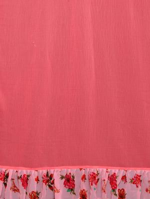 solid bordered ruffled saree with blouse - 17406631 - Standard Image - 5