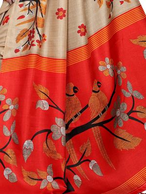 floral mysore silk saree with blouse - 17406694 - Standard Image - 4
