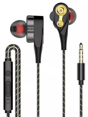 black dual driver ensures better sound separation ergonomic design passive noise cancellation comfort & durable goldplated 3.5mm audio jack widely compatible with port devices 1.2m tanglefree cable headphone - 17407179 - Standard Image - 2