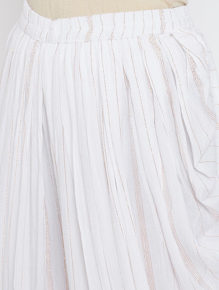golden striped dhoti salwar - 17407219 - Zoom Image - 5