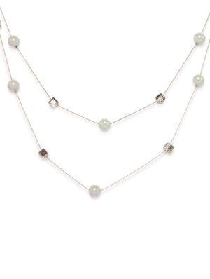 gold metal chain necklace - 17407496 - Standard Image - 2
