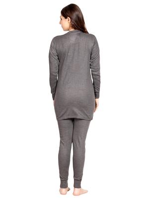 brown solid couples top bottom set - 17408932 - Standard Image - 4