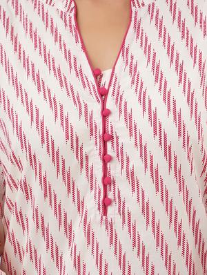 ikat straight kurta - 17409049 - Standard Image - 4