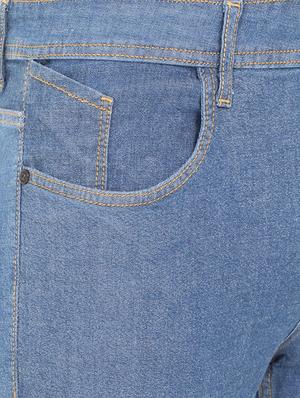 blue plain denim jeans - 17409857 - Standard Image - 5