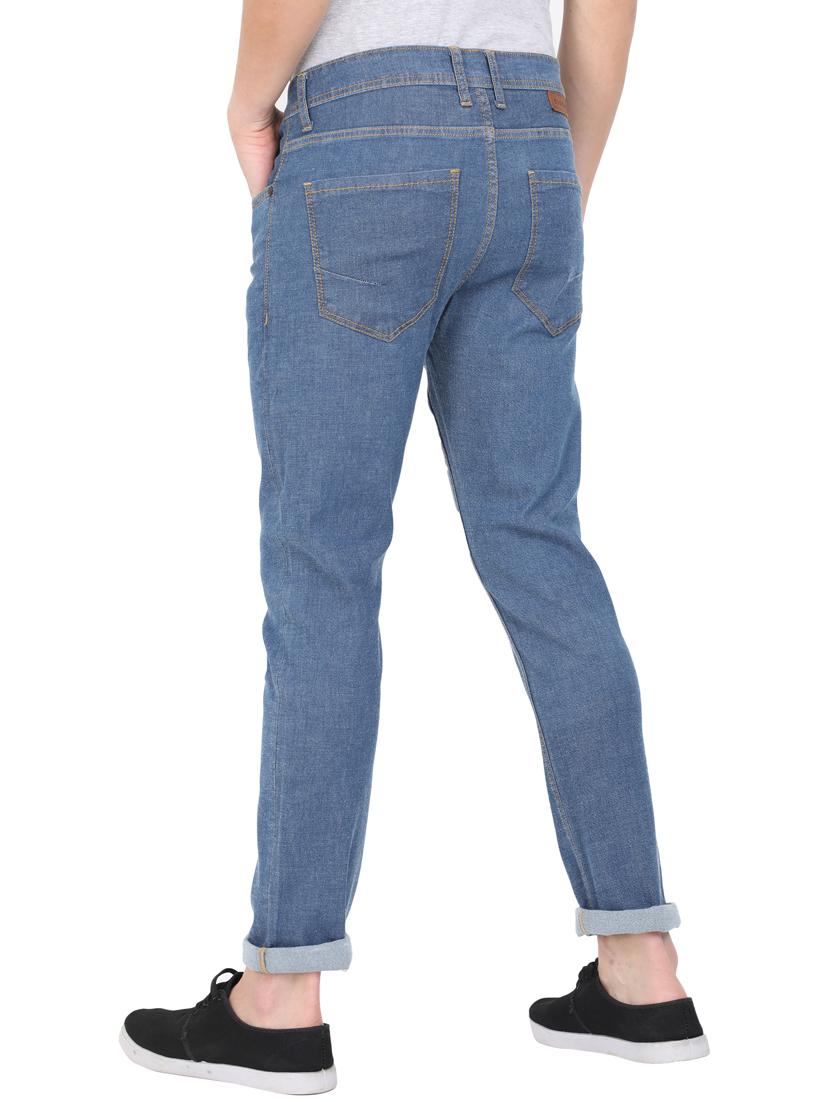 blue plain denim jeans - 17409857 - Zoom Image - 3
