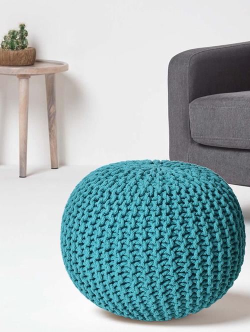 sheen décor jute round pouffe in natural color size(17x17x16 inches) - 17409897 - Standard Image - 1