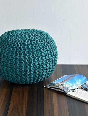sheen décor jute round pouffe in natural color size(17x17x16 inches) - 17409897 - Standard Image - 3