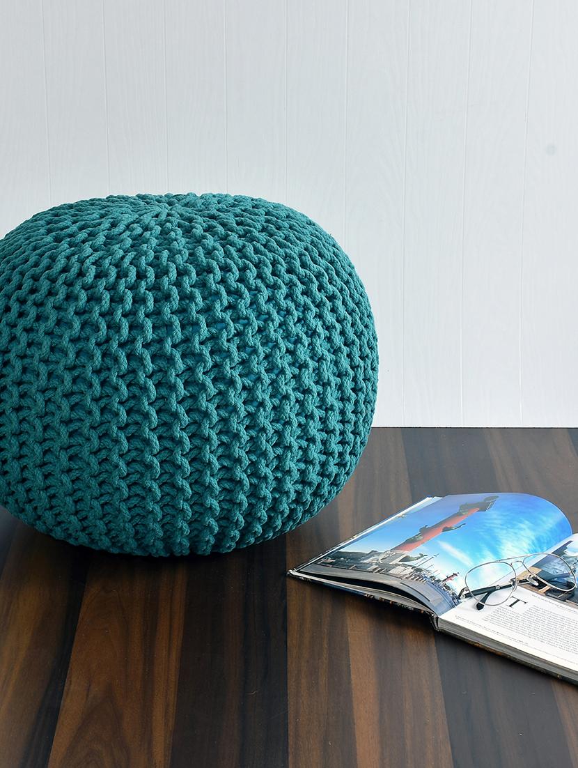 sheen décor jute round pouffe in natural color size(17x17x16 inches) - 17409897 - Zoom Image - 3