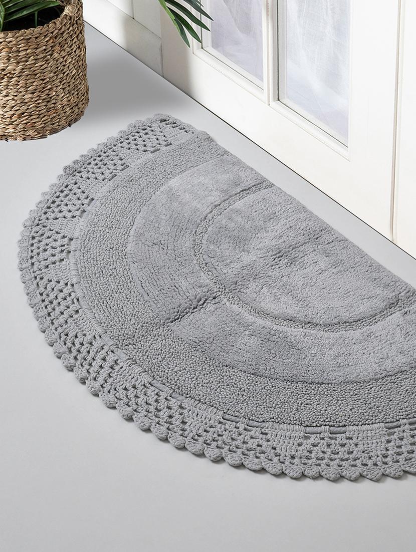 sheen decor half moon bathmat collection, 24 inches semi, grey - 17409917 - Zoom Image - 1