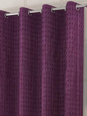 sheen decor galaxy rock 7 feet 9 door solid curtains size(4x7 feet)(pack of 3) 2 off white 1 purple - 17409982 - Standard Image - 2