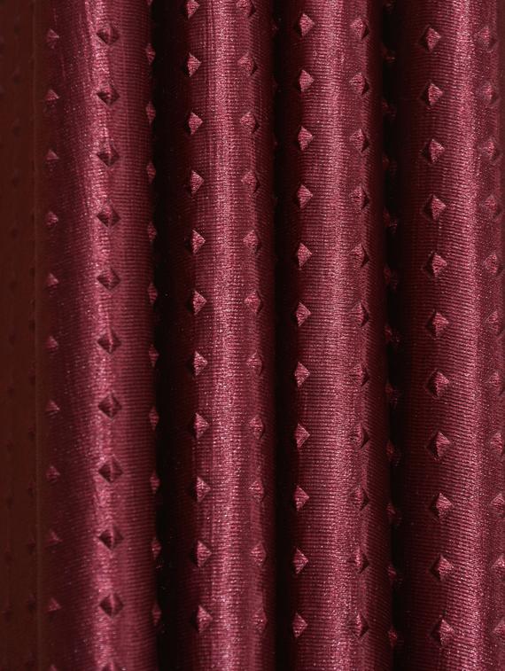sheen decor galaxy rock feet door solid curtains(pack of 2)maroon(4x7 feet) - 17410006 - Zoom Image - 2
