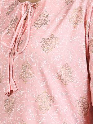 gold print straight kurta - 17410051 - Standard Image - 4