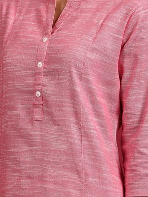 solid straight kurta - 17410054 - Standard Image - 4