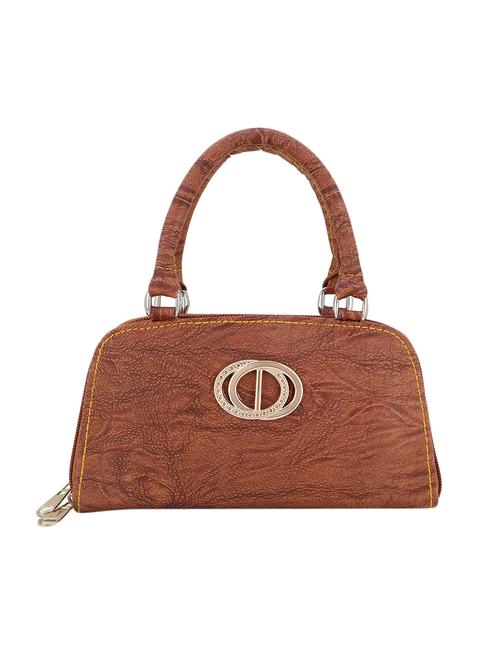 brown leatherette (pu) regular clutch - 17410095 - Very Small Image - 1