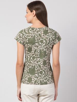 v-neck floral tee - 17410101 - Standard Image - 3