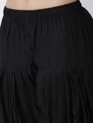 black cotton khajuri salwar salwars - 17410195 - Standard Image - 5