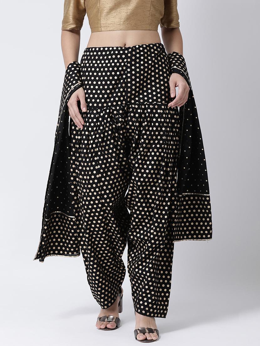 block print salwar set - 17410201 - Zoom Image - 1