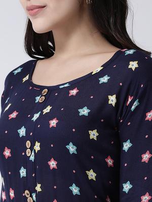 galaxy fit & flare ethnic dress - 17410224 - Standard Image - 4
