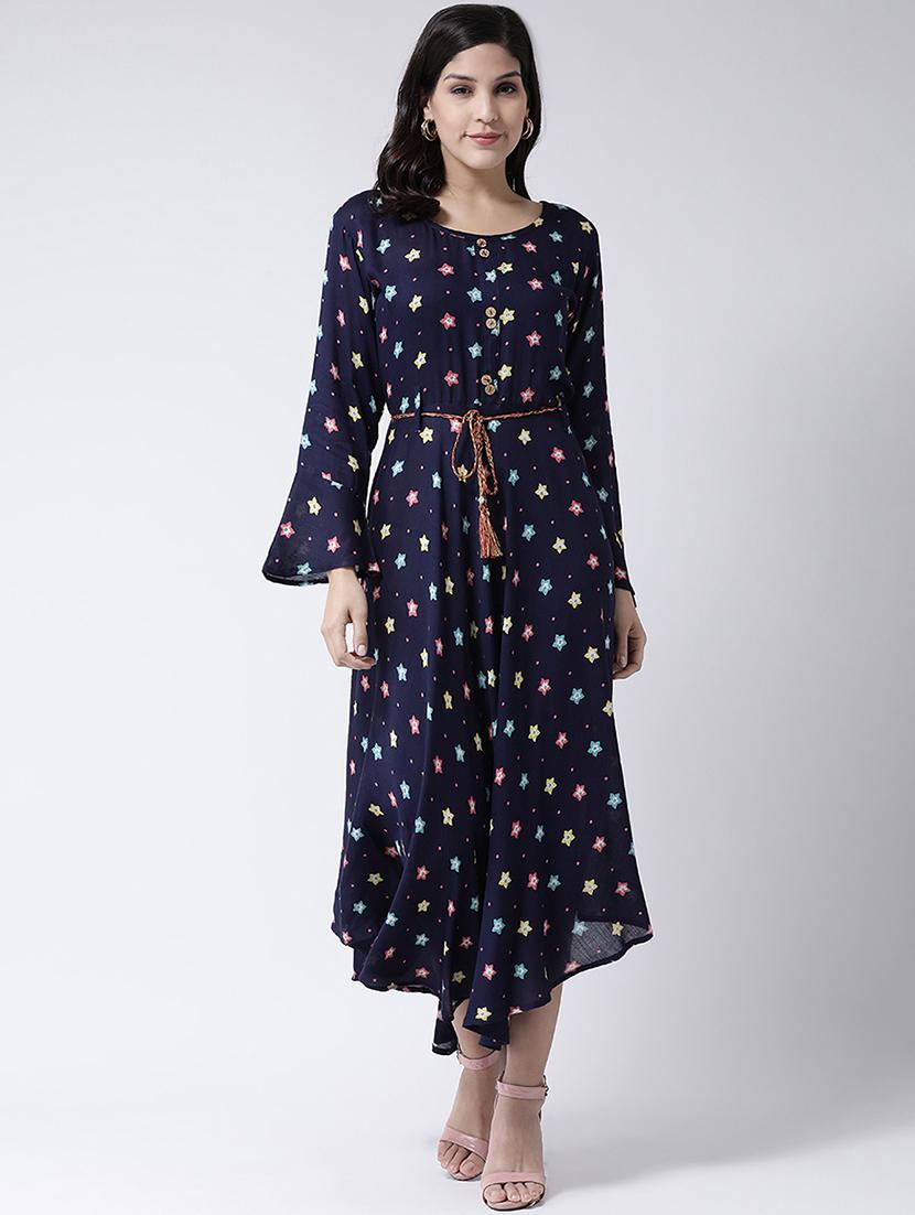 galaxy fit & flare ethnic dress - 17410224 - Zoom Image - 1
