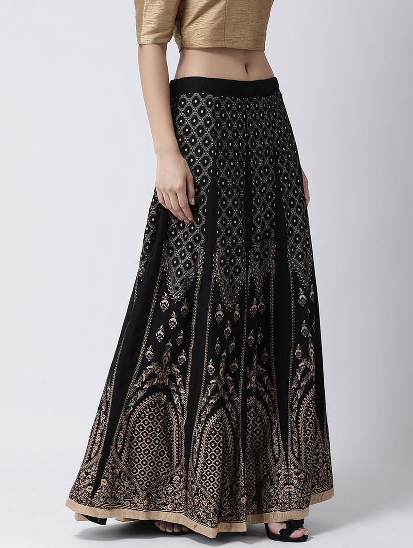 block print flared skirt - 17410251 - Zoom Image - 2