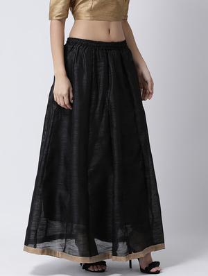 solid flared skirt - 17410252 - Standard Image - 2