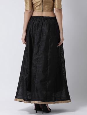 solid flared skirt - 17410252 - Standard Image - 3