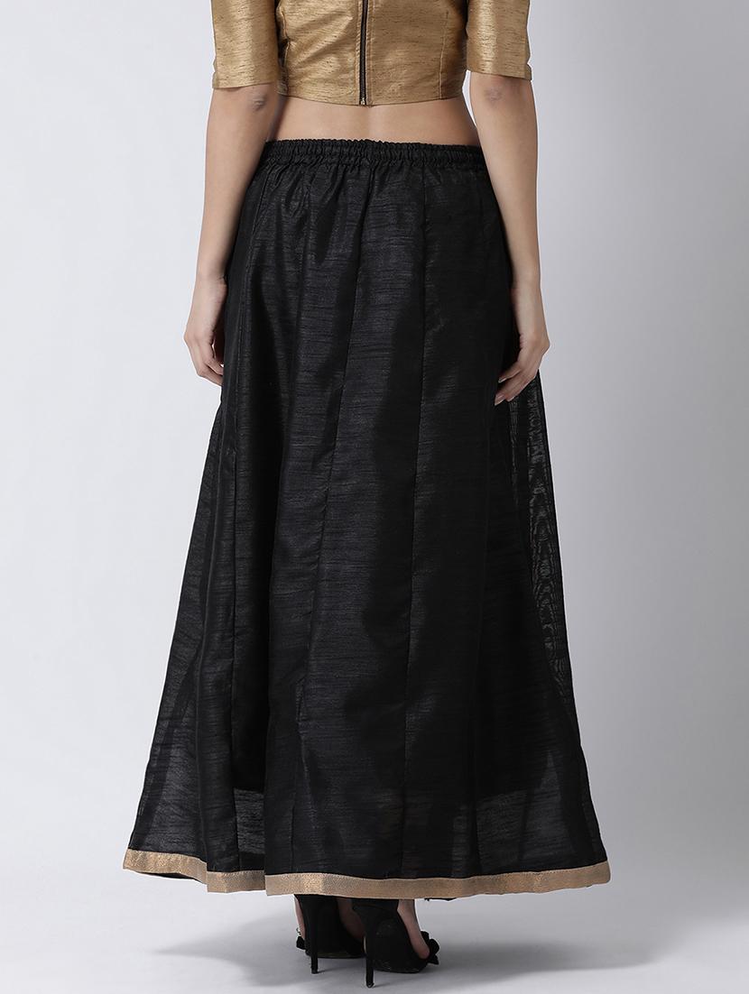 solid flared skirt - 17410252 - Zoom Image - 3