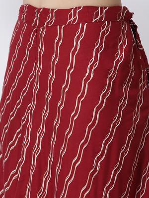 striped long skirt - 17410265 - Standard Image - 5