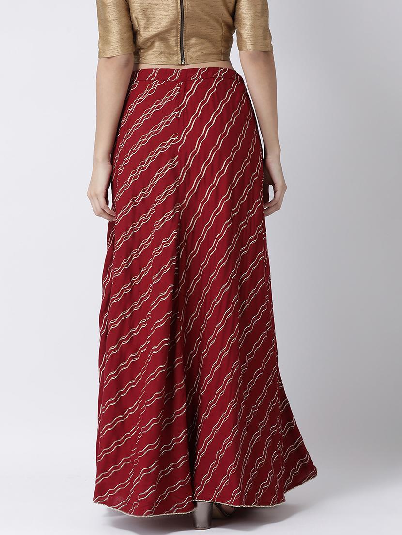 striped long skirt - 17410265 - Zoom Image - 3