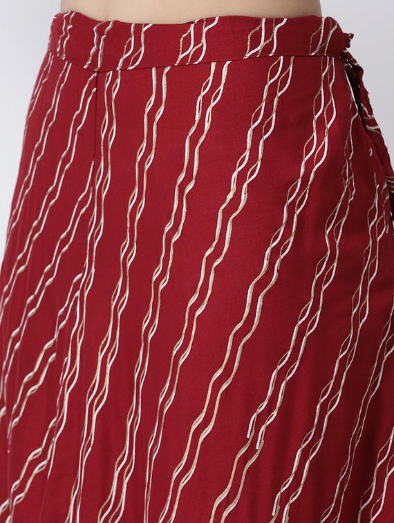 striped long skirt - 17410265 - Zoom Image - 5
