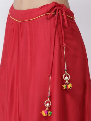 floral printed long skirt - 17410267 - Standard Image - 5