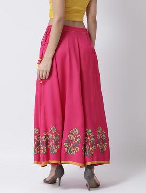 floral print long skirt - 17410268 - Standard Image - 3