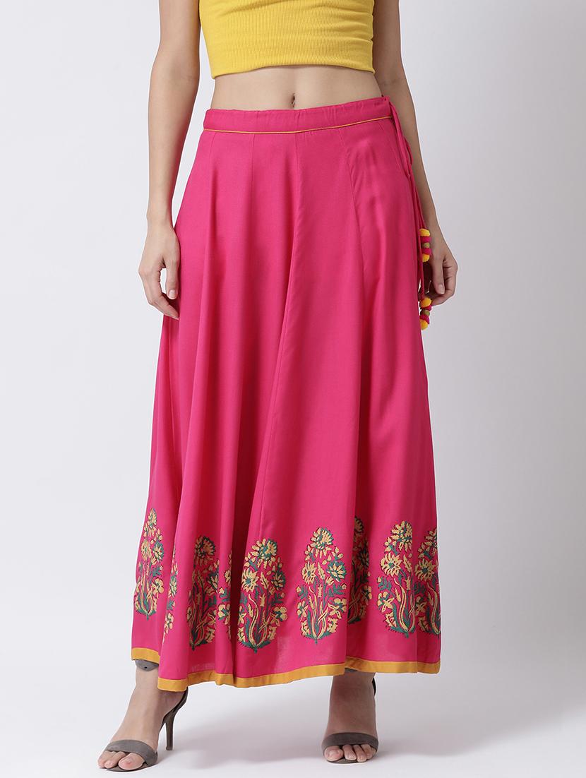 floral print long skirt - 17410268 - Zoom Image - 1