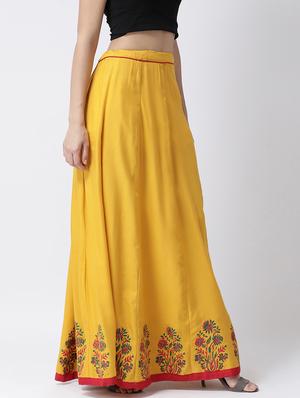 floral print long skirt - 17410269 - Standard Image - 2