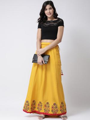 floral print long skirt - 17410269 - Standard Image - 4