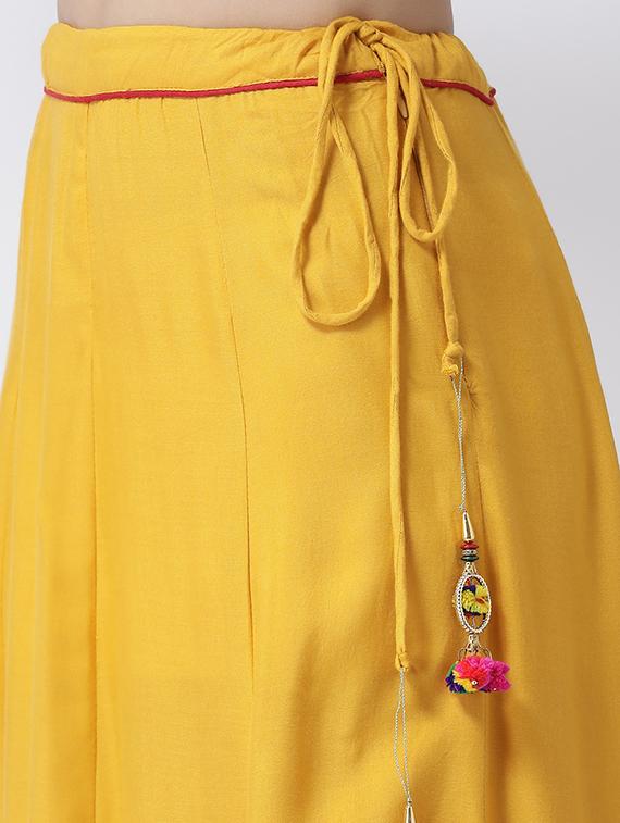floral print long skirt - 17410269 - Zoom Image - 5