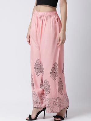 printed flared palazzo - 17410539 - Standard Image - 2