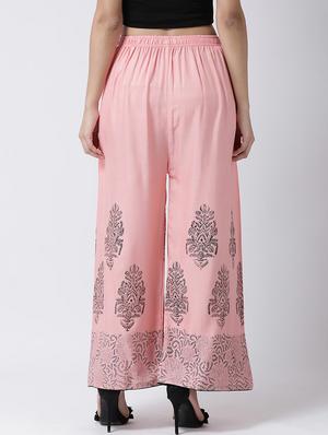 printed flared palazzo - 17410539 - Standard Image - 3