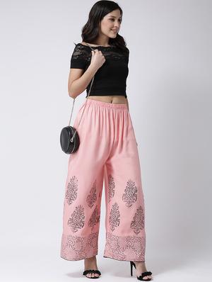 printed flared palazzo - 17410539 - Standard Image - 4