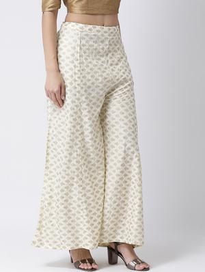 printed flared palazzo - 17410560 - Standard Image - 2