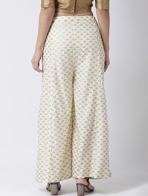 printed flared palazzo - 17410560 - Standard Image - 3