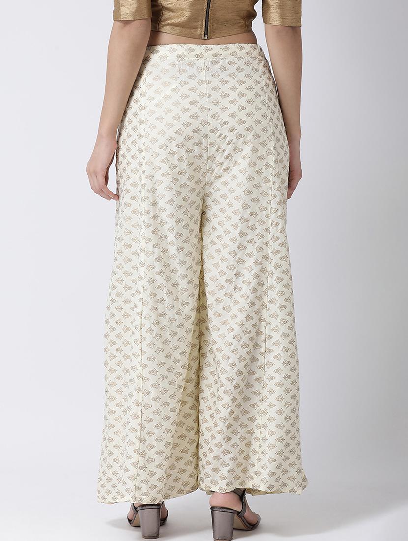 printed flared palazzo - 17410560 - Zoom Image - 3