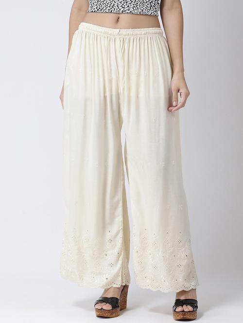 solid straight palazzo - 17410566 - Standard Image - 1