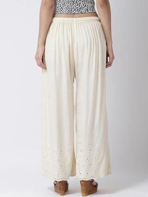 solid straight palazzo - 17410566 - Standard Image - 3