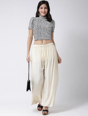 solid straight palazzo - 17410566 - Standard Image - 4