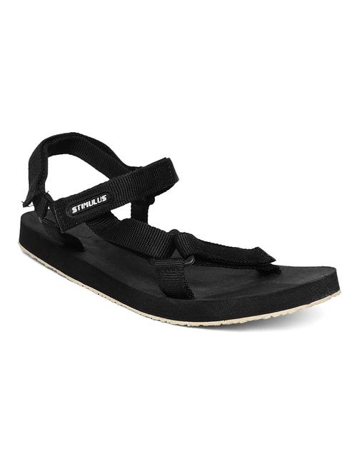 black fabric sandals - 17410847 - Standard Image - 1