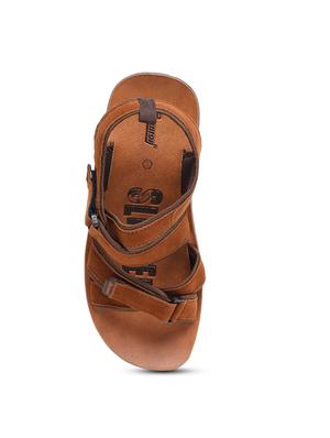 brown fabric sandals - 17410868 - Standard Image - 5