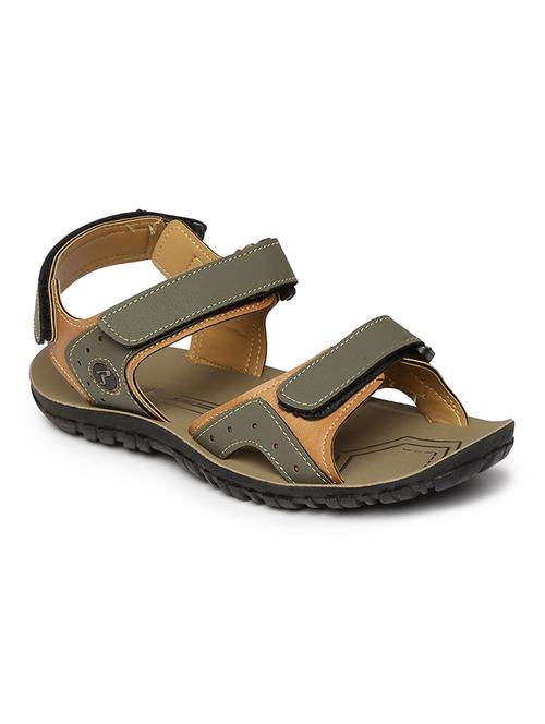 green fabric sandals - 17410876 - Standard Image - 1