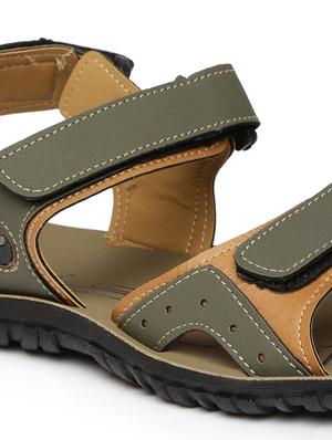 green fabric sandals - 17410876 - Standard Image - 5