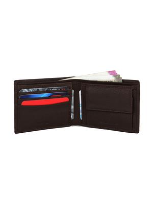 brown solid leather wallet - 17411025 - Standard Image - 3